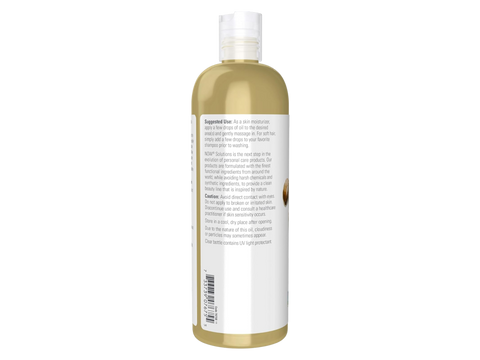 Barcode and product details for NOW Castor Oil.