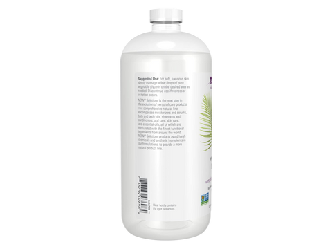 Barcode and product details for NOW Pure Vegetable Glycerin, 946ml