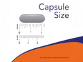 NOW Foods Soy Lecithin 1200 mg Softgels Non-GMO softgel size comparison chart image