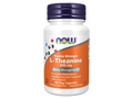 NOW Supplements L-Theanine 200 mg Double Strength Vegan Capsules 60 Veg Capsules front bottle view