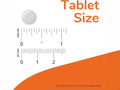NOW Supplements Melatonin 3 mg Chewable Lozenges lozenge size comparison chart image