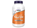 NOW Supplements Taurine 1000 mg Double Strength Vegan Capsules 250 Veg Capsules front bottle view