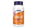 NOW Foods UC-II Joint Support Supplement with Undenatured Type II Collagen 120 Veg Capsules front bottle view