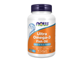 NOW Foods Ultra Omega-3 Fish Oil Softgels 500 mg EPA 250 mg DHA 90 Softgels front bottle view