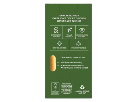 Natroceutics Curcumin Complete 30 Capsules side view of box with product details