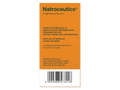 Natroceutics Curcumin Fortified 60 Capsules back view of box showing supplement facts ingredients and barcode