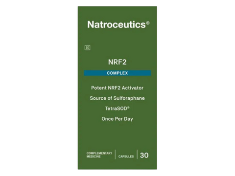 Natroceutics NRF2 Complex with Broccoli Sprout and TetraSOD 30 Capsules front view box only