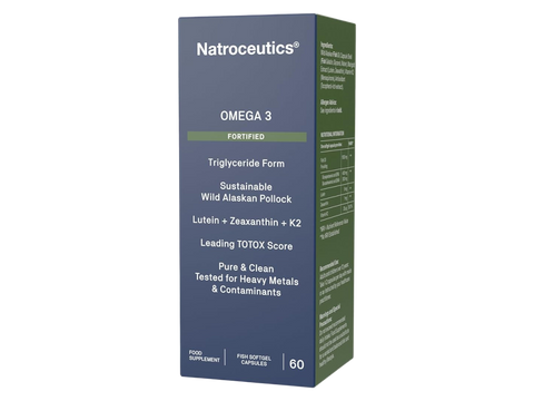 Natroceutics Omega-3 Fortified 60 Capsules front view box only