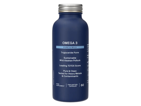 Natroceutics Omega-3 Pure and Wild 60 Capsules front view bottle only
