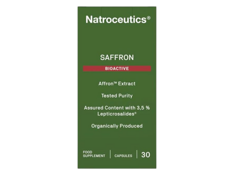Natroceutics Saffron Bioactive 30 Capsules front view box only