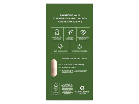 Natroceutics Saffron Bioactive 30 Capsules side view of box with product details