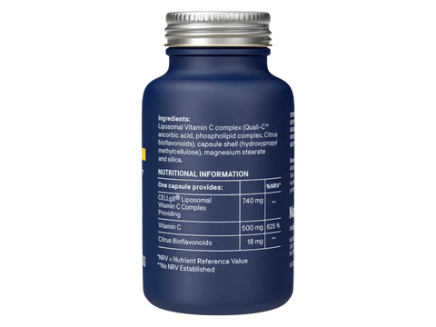 Natroceutics Vitamin C Complete 30 Capsules back view bottle only