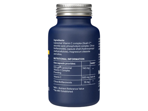 Natroceutics Vitamin C Complete 60 Capsules back view bottle only