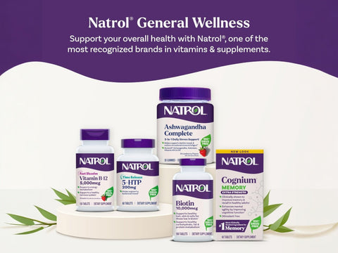 Natrol Biotin 10,000mcg Supplement with Vitamin B7 - 100 Tablets & other variants.