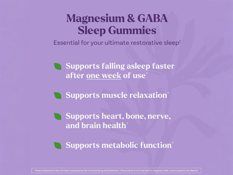 Natrol Sleep & Restore Magnesium Glycinate & GABA Gummies - 60 Count