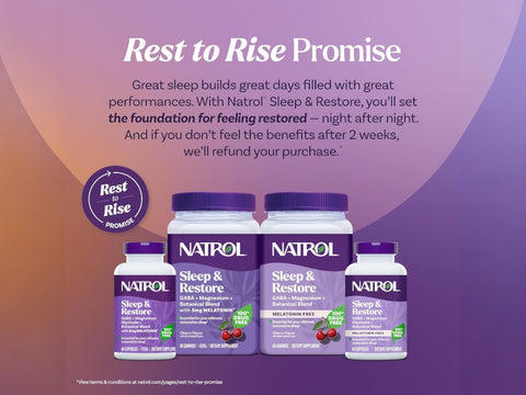 Natrol Sleep & Restore Magnesium Glycinate & GABA Gummies & other variants