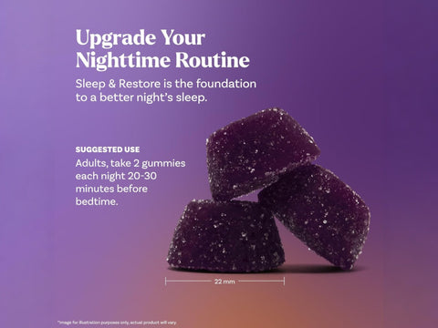 Natrol Sleep & Restore Magnesium Glycinate & GABA Gummies - 60 Count