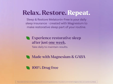 Natrol Sleep & Restore Magnesium Glycinate & GABA Gummies - 60 Count