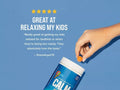 Natural Vitality CALM Kids Magnesium Gummies Sweet Citrus Lifestyle Review Image 60 Gummies