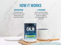 Natural Vitality CALM MIND – Magnesium + L-Theanine Drink Mix, Honey Chamomile, 168g
