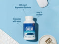 Natural Vitality CALM Magnesium Glycinate 325mg Capsules How to Use Instructions 3 Capsules Daily 120 Vegan Capsules