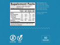 Natural Vitality CALM Magnesium Gummies 330mg Raspberry Lemon Supplement Facts Label 60 Gummies