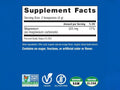 Natural Vitality CALM Magnesium Drink Mix Orange Flavour Supplement Facts Label 226g Powder
