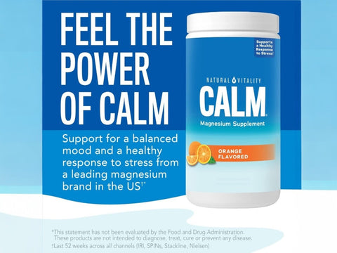 Natural Vitality CALM – Magnesium Drink Mix, Orange Flavour, 226g