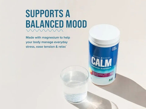 Natural Vitality CALM – Magnesium Drink Mix, Raspberry-Lemon Flavour