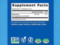 Natural Vitality CALM Magnesium Drink Mix Sweet Lemon Flavour Supplement Facts Label Powder