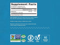 Natural Vitality Raspberry Lemon Drink Mix Supplement Facts Label 113g Powder