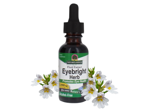 Nature’s Answer Eyebright alcohol-free herbal liquid extract 30ml bottle front label
