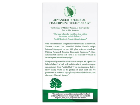 Nature's Answer Activated Charcoal Capsules 90 count vegan supplement front label box & bottle