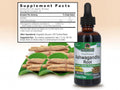 Nature’s Answer Ashwagandha liquid extract supplement facts 60ml bottle
