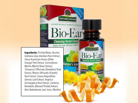 Nature's Answer Bio-Ear Herbal Topical Formula 15ml ingredients and directions