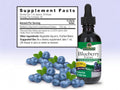 Nature's Answer Blueberry Fruit Extract 60ml supplement facts and directions