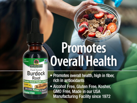 Nature’s Answer Burdock Root Alcohol-Free Liquid Extract - 30ml