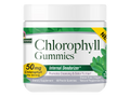 Nature’s Answer Chlorophyll gummies peppermint flavour 60 count tub front view on a white background