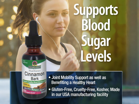 Nature’s Answer Cinnamon Bark Liquid Extract Low Alcohol - 30ml