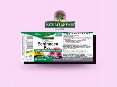 Nature's Answer Alcohol-Free Echinacea Extract 30ml barcode packaging