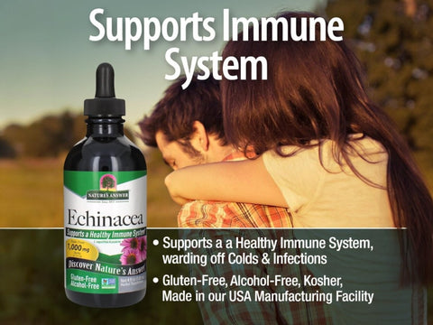 Nature’s Answer Echinacea Root Alcohol-Free Herbal Extract – 120ml