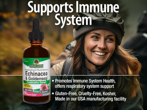 Nature’s Answer Echinacea & Goldenseal Root Herbal Extract – 60ml