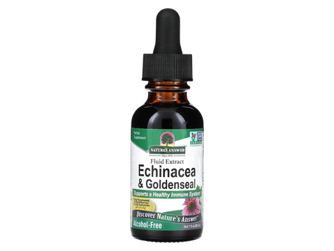 Nature’s Answer Echinacea & Goldenseal Liquid Extract Alcohol-Free 30ml bottle front view