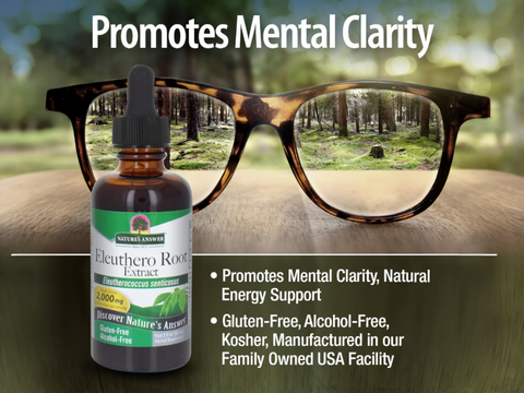 Nature’s Answer Eleuthero Root Alcohol-Free Liquid Extract - 60ml