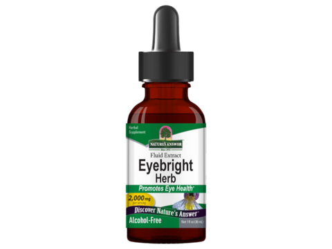 Nature’s Answer Eyebright alcohol-free herbal liquid extract 30ml bottle front label