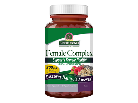 Nature’s Answer Female Complex vegetarian capsules 90 count bottle front view on a white background