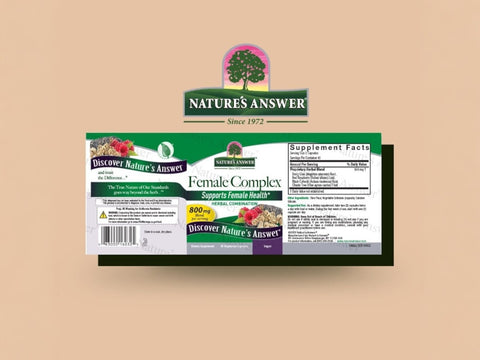 Nature’s Answer Female Complex vegetarian capsules 90 count barcode