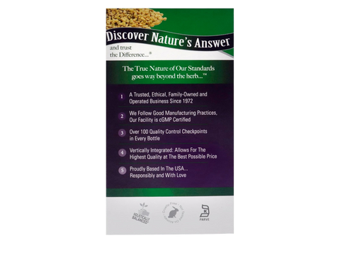 Nature’s Answer Fenugreek Seed Vegetarian Capsules – 90 Count