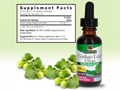 Nature’s Answer Ginkgo Biloba liquid extract supplement facts 30ml bottle