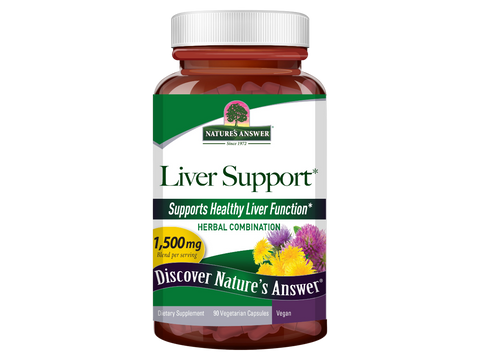 Nature’s Answer Herbal Combination Capsules 1500mg 90 vegetarian capsules bottle front view on a white background